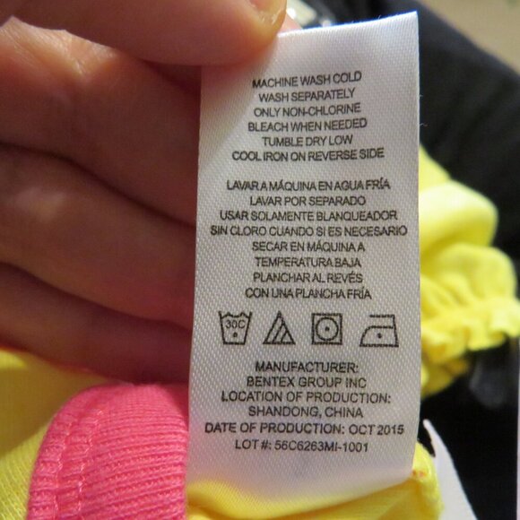 Baby Disney Minnie Mouse Bodysuit 3-6Mo glittered pink & yellow floral - Picture 5 of 8